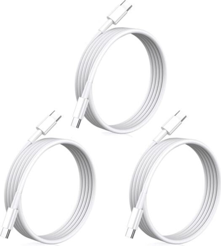Bilde av iphone hurtiglader USB-C strømadapter 20W + 2m kabel hvit - 1st Laddare & 1st 2m laddkabel