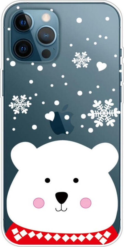 iPhone 13 Pro Max TPU Plast Jul Deksel - Isbjørn