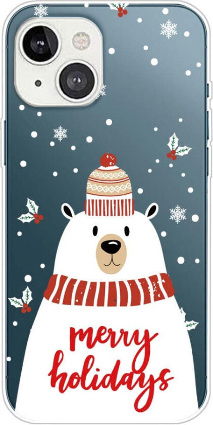 iPhone 13 Mini TPU Plast Jul Deksel - Isbjørn