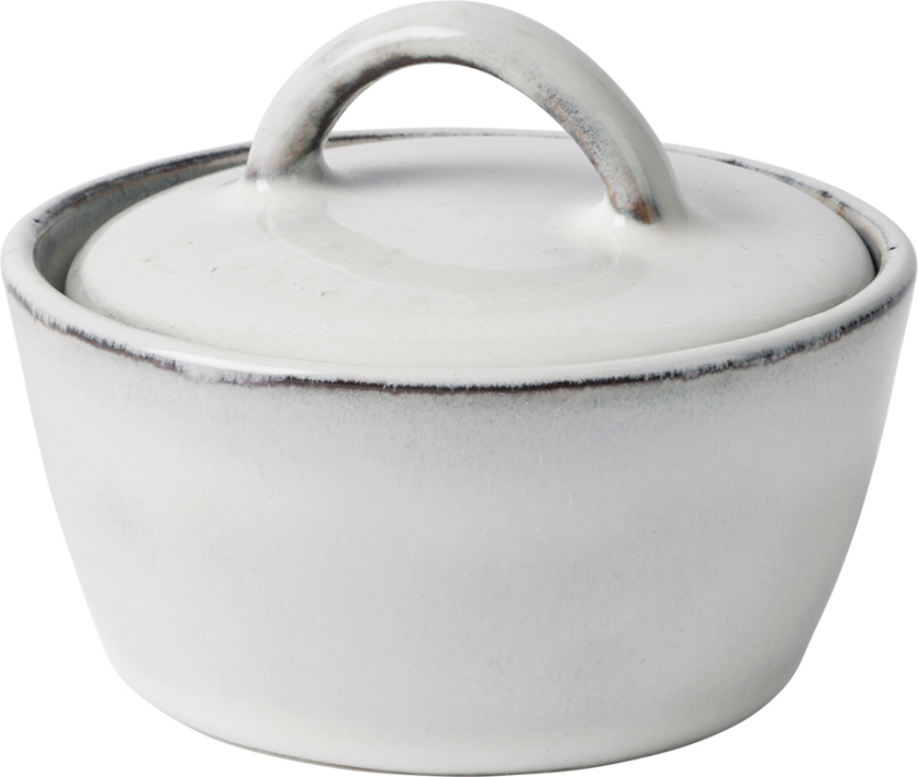 Nordic Sand skål med lokk Ø8 cm