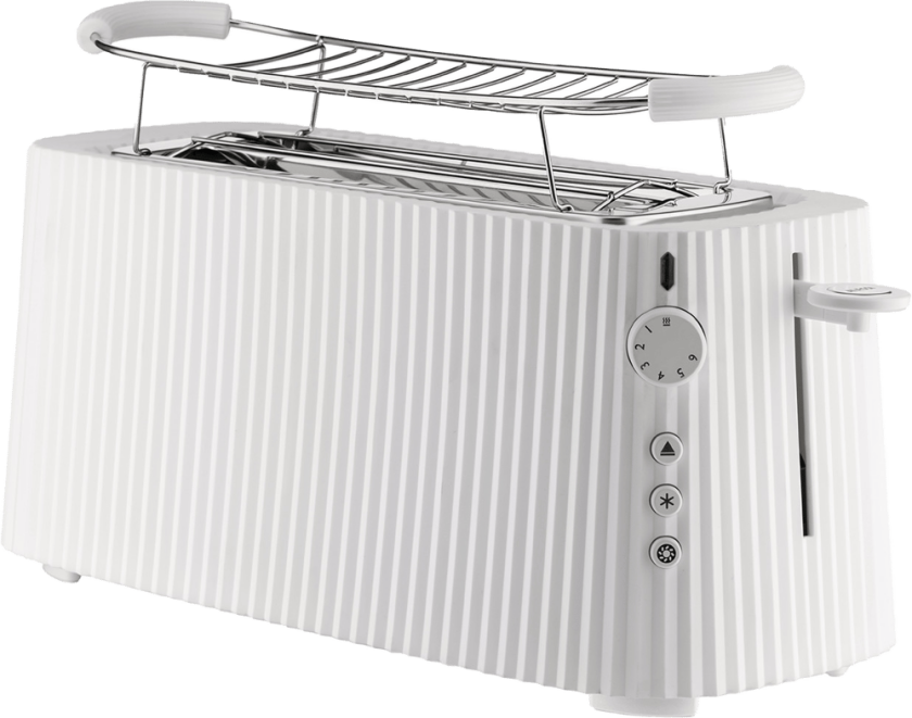 Plissé brødrister dobbel Hvit