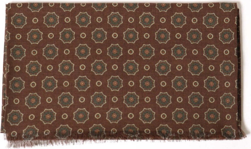 GEOMETRIC SCARF Brun