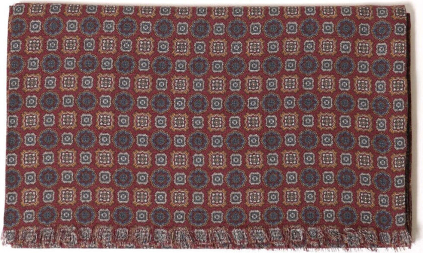 MEDALLION SCARF Burgunder