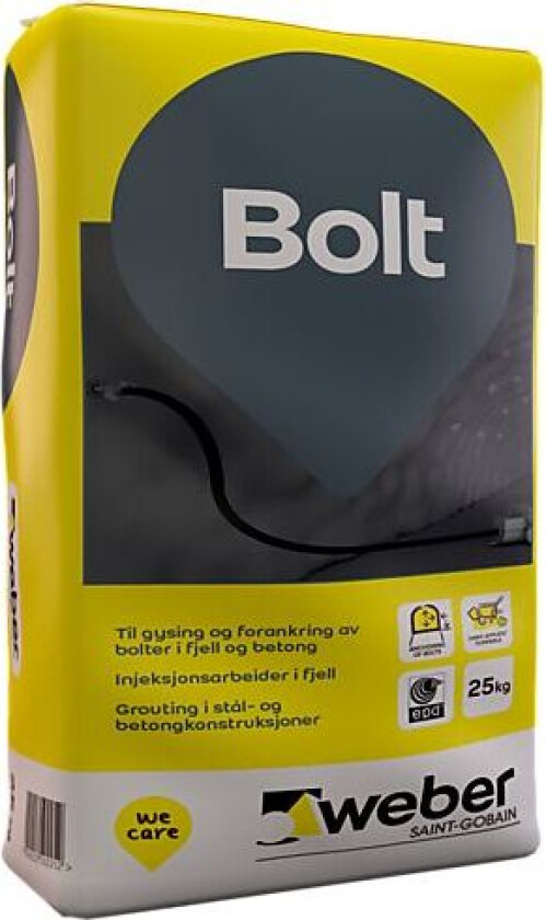 Boltemørtel 25 kg