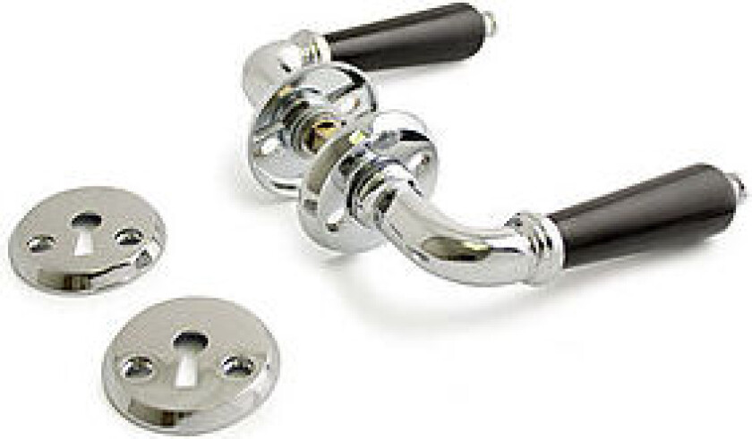 Dørvrider madrid innv sort/krom sb dt 38-42 mm