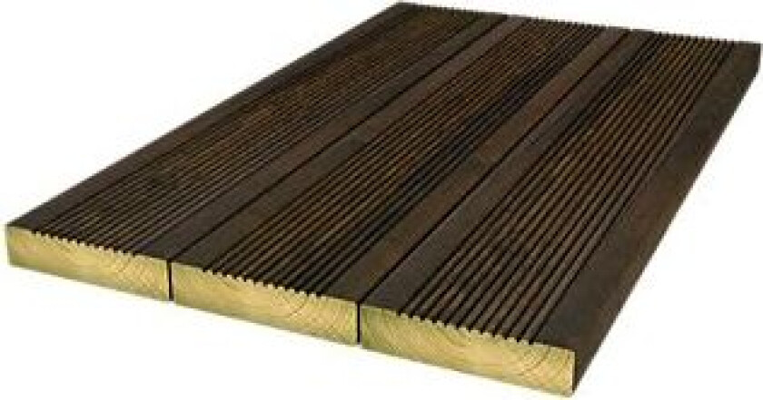 Furu 28x120x4200 terr ril r brun fl terrasse rillet royal