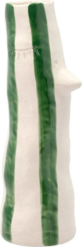 Styles vase med nebb og øyevipper 34 cm Green