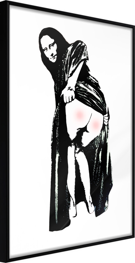 ARTGEIST Plakat med ramme - Moona Lisa Gull med passepartout