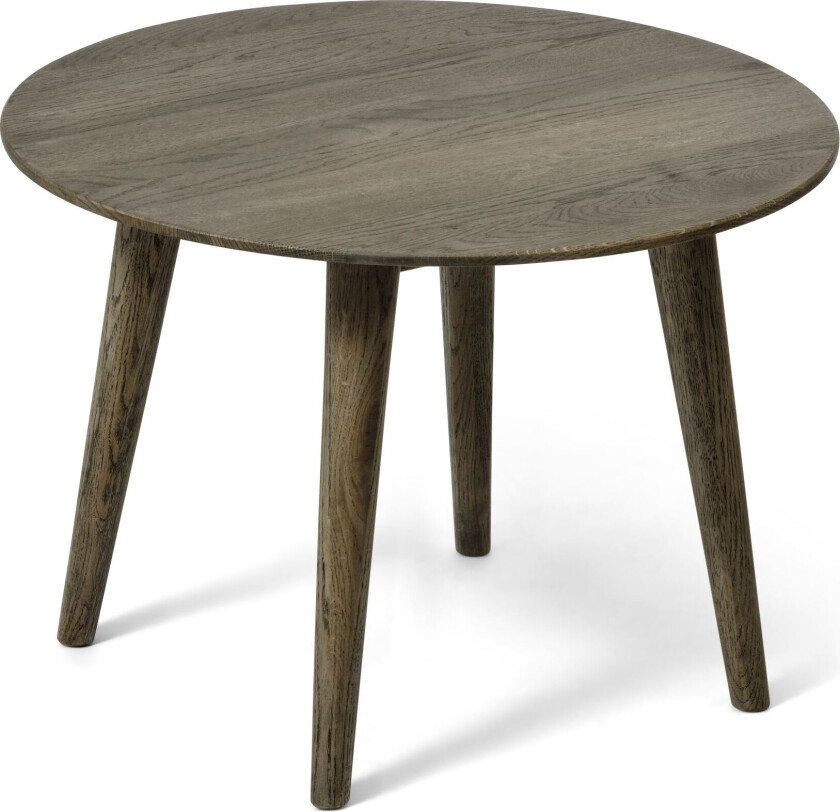 Java salongbord, rundt - røkt eik (Ø60)