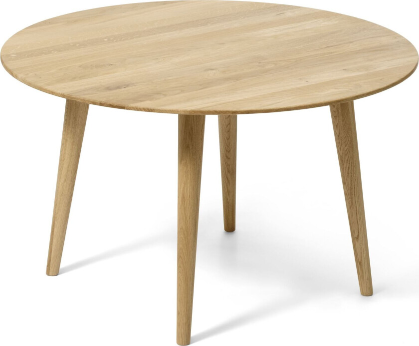 Java salongbord, rundt - naturlig eik (Ø85)