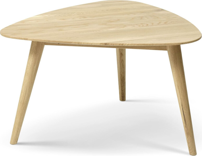 Samoa salongbord, trekantet - naturlig eik (74x70)