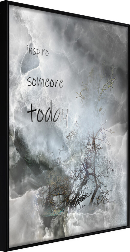 ARTGEIST Plakat med ramme - Inspire Someone Gull