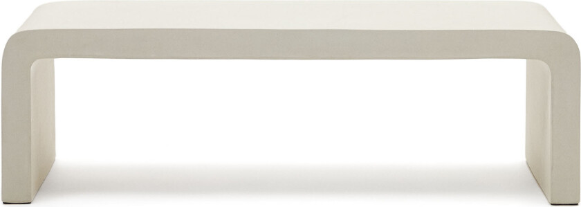 LAFORMA Aiguablava salongbord, rektangulært - hvit sement (135x65)