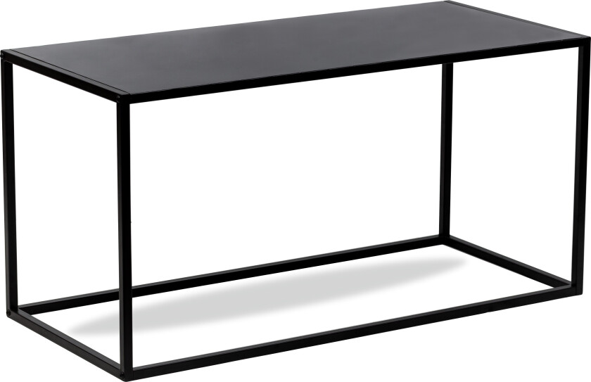 NORDLYS Monroe salongbord, rektangulært - svart metall (90x40)