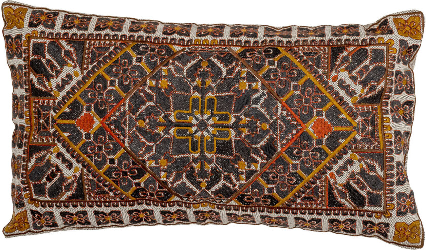 BLOOMINGVILLE Emaljepute, brun, bomull B: 35cm, L: 60 cm