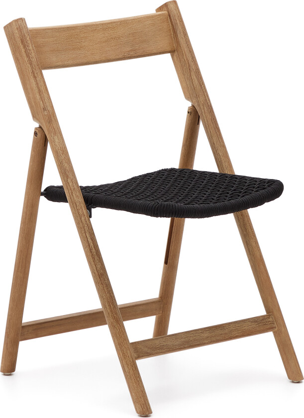 LAFORMA Dandara hagestol, sammenleggbar - akasietre, stål og svart tau