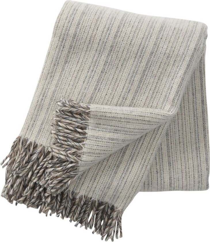 Bjørk pledd ull natur