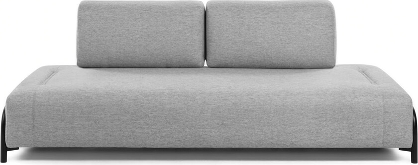 LAFORMA Compo 3-seters sofa - lysegrå stoff og metall