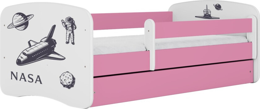 KOCOT KIDS Seng babydreams rosa nasa uten skuff med madrass 140/70