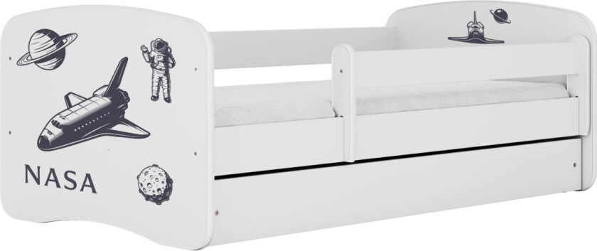 KOCOT KIDS Seng babydreams hvit nasa uten skuff med madrass 140/70