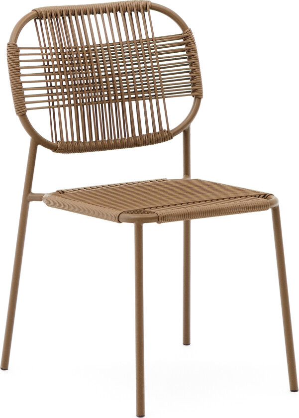 LAFORMA Talaier hagestol, stablebar - brunt tau og brunt stål