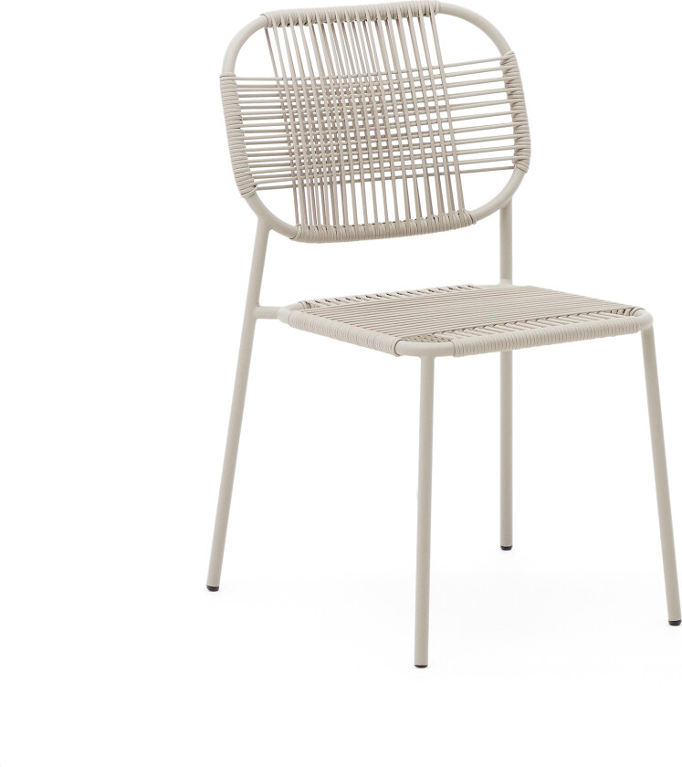 LAFORMA Talaier hagestol, stablebar - beige tau og beige stål