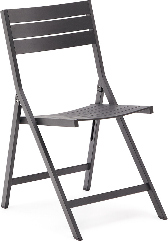 LAFORMA Torreta hagestol, sammenleggbar - mørkegrå aluminium