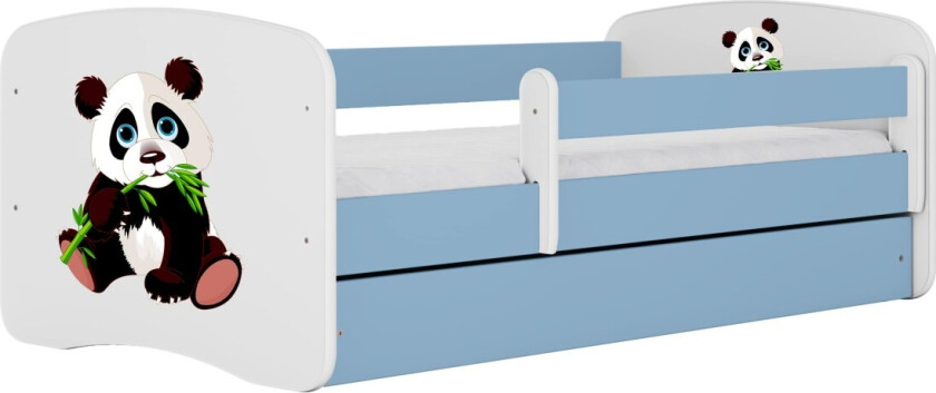 KOCOT KIDS Seng babydreams blå panda 2 uten skuff med madrass 140/70