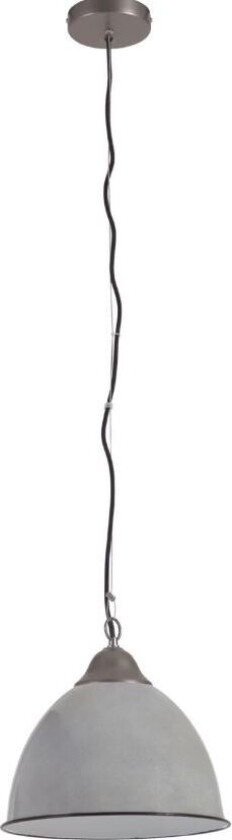 LAFORMA Neus taklampe, rund - grå metall (Ø31)