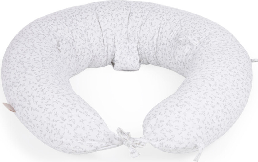 LAFORMA Yamile ammepute - hvit bomull med grå blader