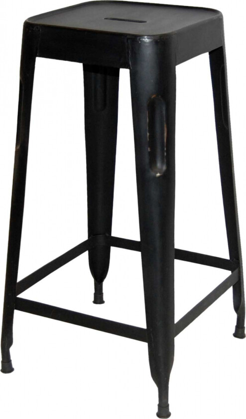 VAREMERKE LIVING barstol - antikksvart jern