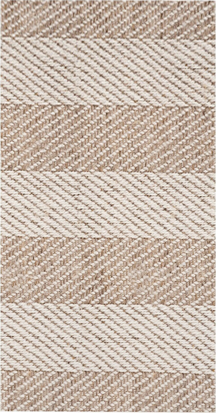 TEPPI Tresse Hall-teppe med striper, rektangulært - flerfarget polyester (80x200)