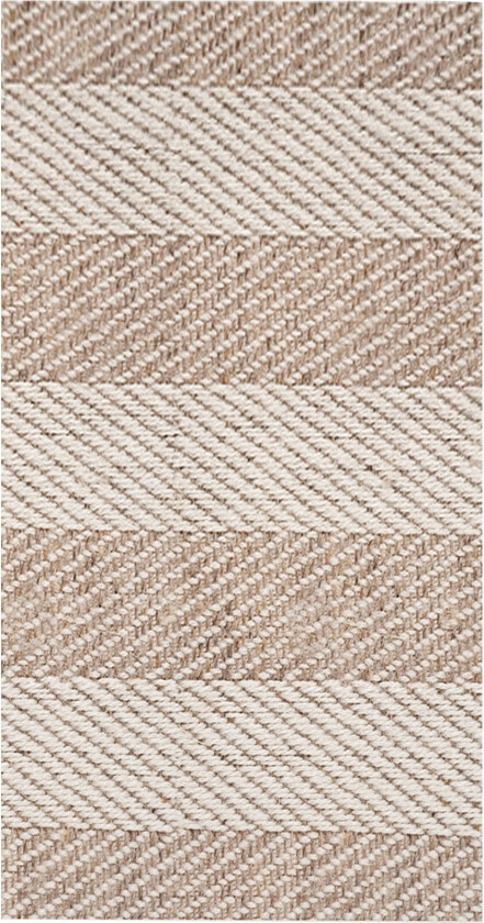 TEPPI Tresse Hall-teppe med striper, rektangulært - flerfarget polyester (80x300)