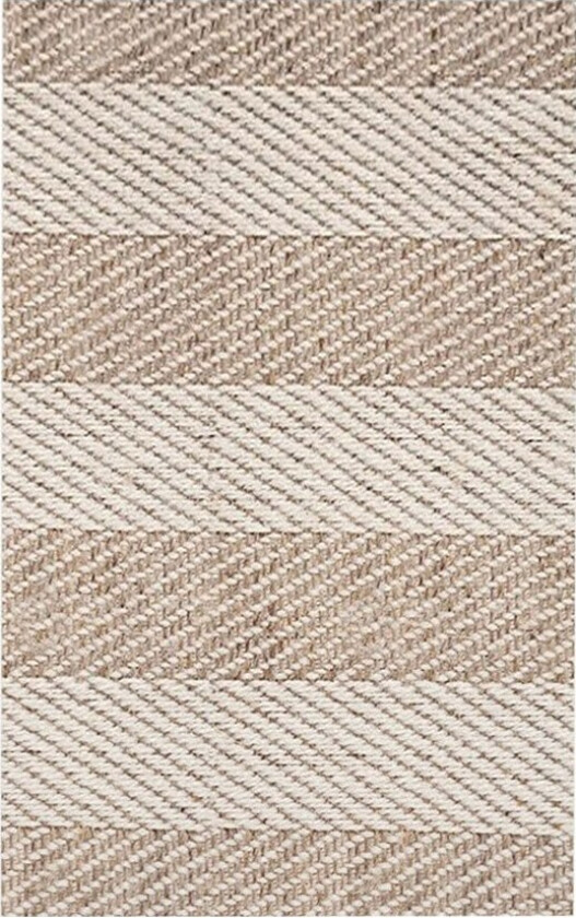 Bilde av TEPPI Tresse Hall-teppe med striper, rektangulært - flerfarget bomull og chenille (80x150)