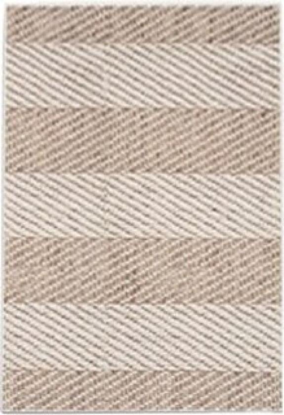 Bilde av TEPPI Tresse Hall-teppe med striper, rektangulært - flerfarget bomull og chenille (150x200)