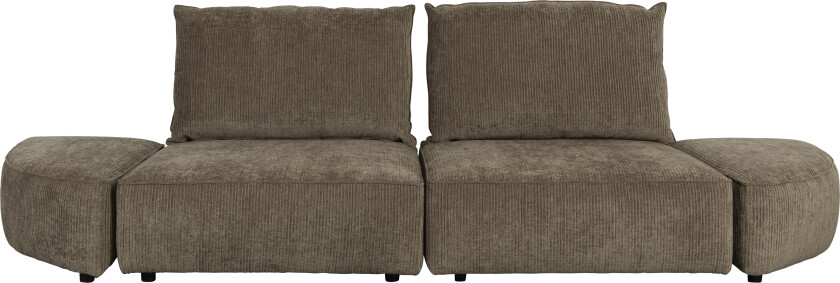 Bilde av ZUIVER Hunter 3-seters sofa - mosefløyel og plast