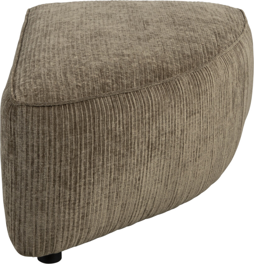 ZUIVER Hunter Sofaelement Pai Puff, Høyre - mosefløyel og plast