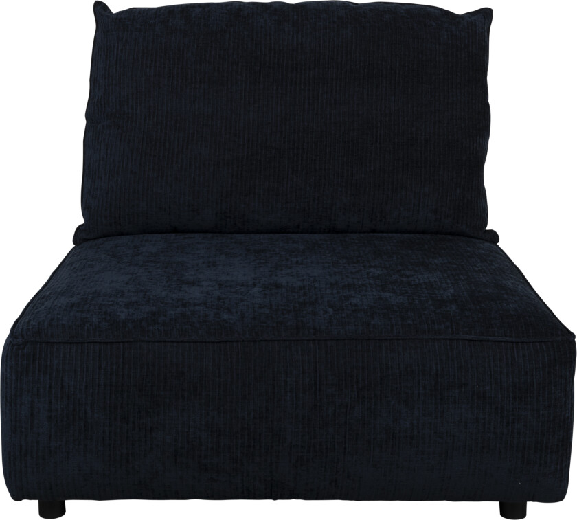 ZUIVER Hunter Sofa Element 1,5-seter, med rygg - marine fløyel og plast