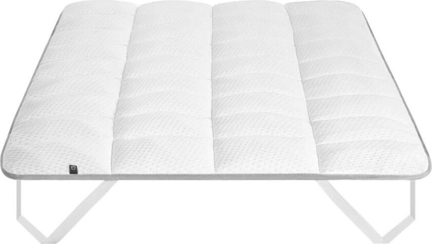 LAFORMA Freya overmadrass - hvitt stoff (90x190)