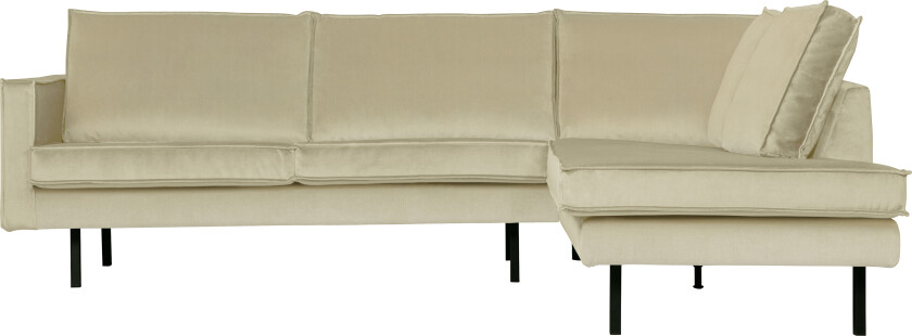 BEPUREHOME Rodeo hjørnesofa, høyre - pistasjfløyel