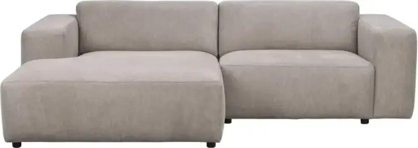 ROWICO Willard sofa 3-seters sjeselong V beige stoff Brenda #34 (k1)