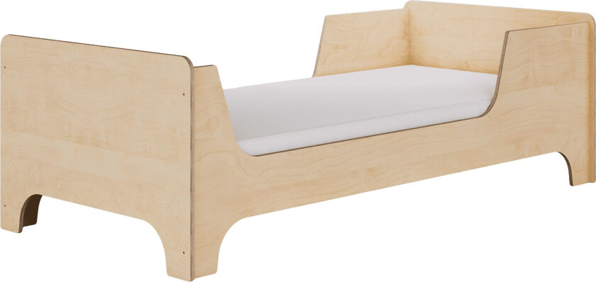 KOCOT KIDS Luca 1 barneseng, med lamellbunn, uten madrass - naturlig bjørkekryssfiner (180x80)