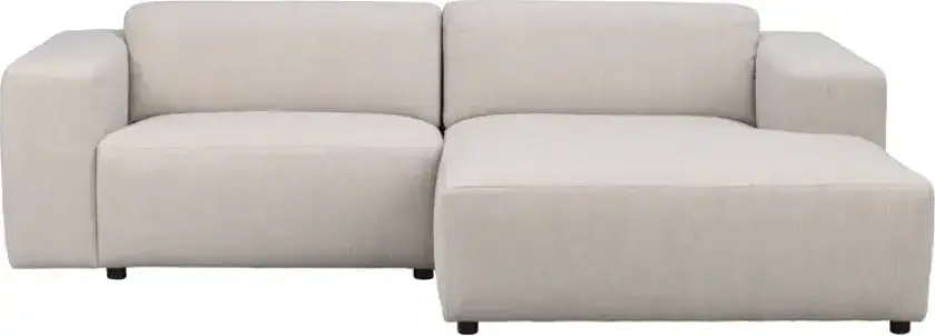 ROWICO Willard sofa 3-seters sjeselong H lys beige stoff Alice #1 (k4)