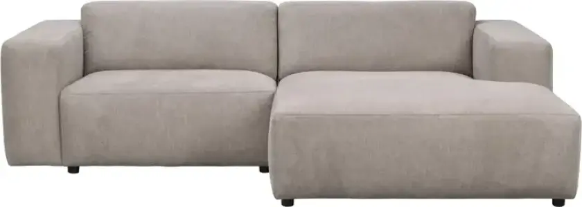 ROWICO Willard sofa 3-seters sjeselong H beige stoff Brenda #34 (k1)
