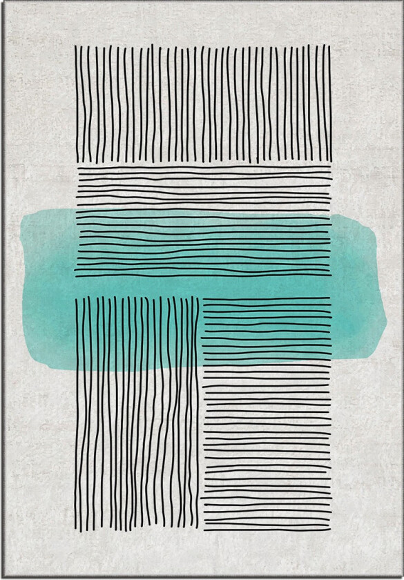 TEPPI ALHO teppe, med mønster, rektangulært - flerfarget polyester (160x230)