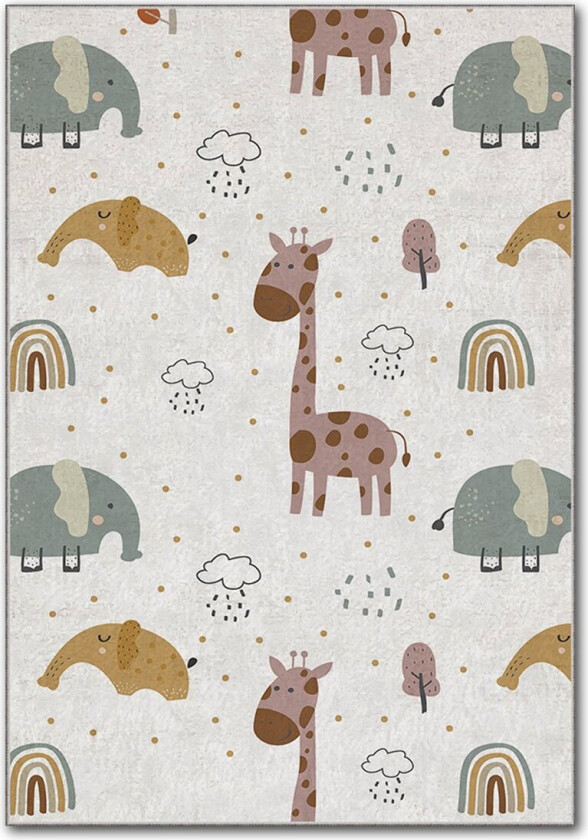 Bilde av TEPPI HMI barneteppe, rektangulært - flerfarget polyester (160x230)