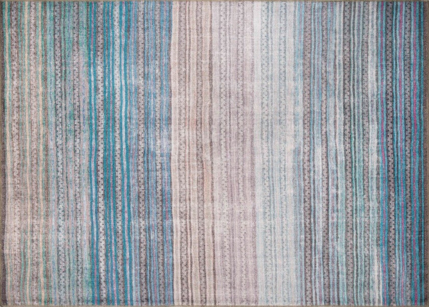 TEPPI Funk-teppe, med mønster, rektangulært - flerfarget polyester (230x330)