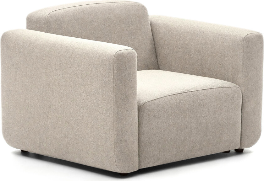 LAFORMA Neom modulær lenestol, med armlener - beige stoff