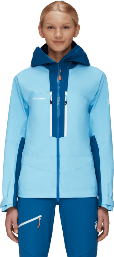 Taiss HS Hooded Jacket, skalljakke dame Cool Blue-deep Ice