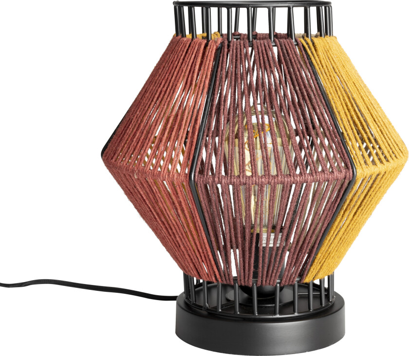 DUTCHBONE Surya bordlampe - flerfarget tau og metall